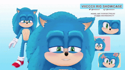 Movie Sonic Vtuber Art Sample Movie Sonic Vtuber Art Sample